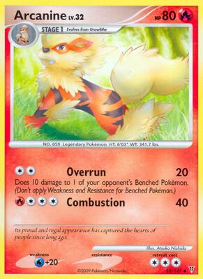 Arcanine card from Supreme Victors