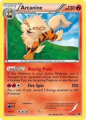 Arcanine (12) card from Next Destinies