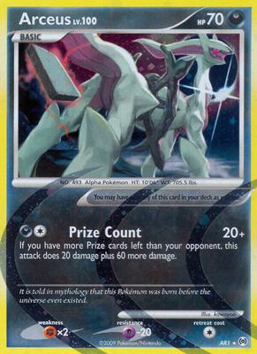 Arceus (AR1) card from Arceus