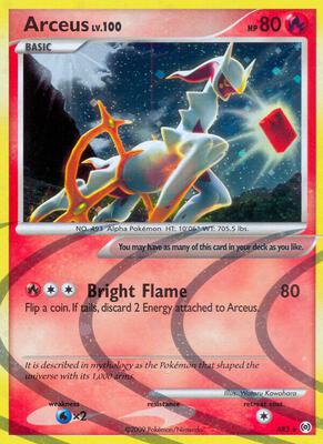 Arceus (AR3) card from Arceus