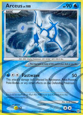Arceus (AR4) card from Arceus