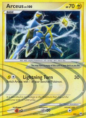 Arceus (AR6) card from Arceus