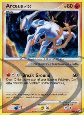 Arceus (AR8) card from Arceus