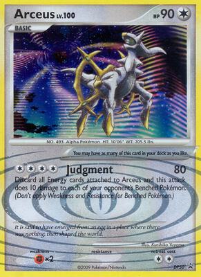 Arceus - DP50 card from Diamond and Pearl Promos
