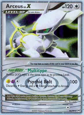 Arceus Lv.X (96) card from Arceus