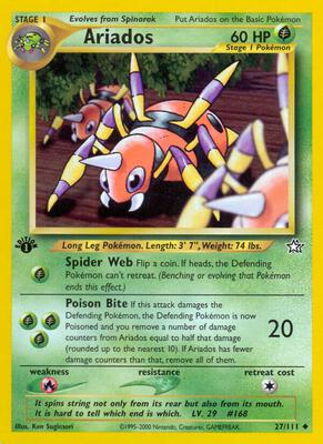 Ariados card from Neo Genesis