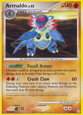 Armaldo card from Legends Awakened