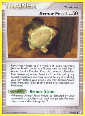 Armor Fossil card from Mysterious Treasures