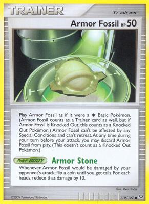 Armor Fossil card from Platinum