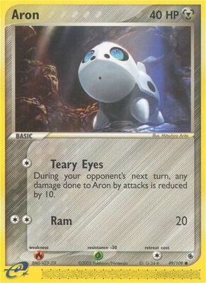 Aron - 49/109 card from EX Ruby and Sapphire