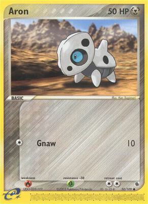 Aron - 50/109 card from EX Ruby and Sapphire