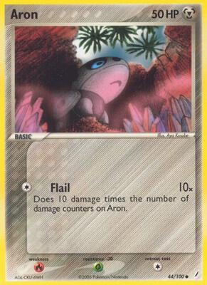 Aron card from EX Crystal Guardians