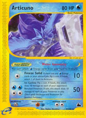 Articuno (4) card from Skyridge