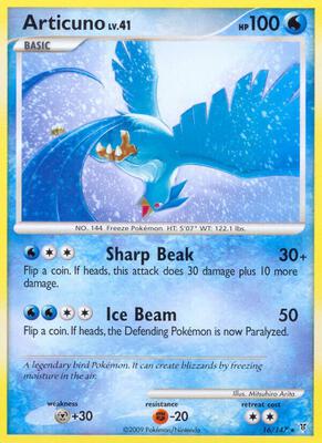 Articuno (16) card from Supreme Victors