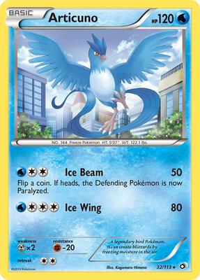 Articuno card from Legendary Treasures