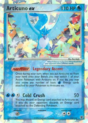 Articuno ex card from EX FireRed & LeafGreen