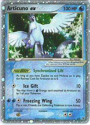 Articuno ex - 032 (EX Collector's Window Tins) card from Nintendo Promos