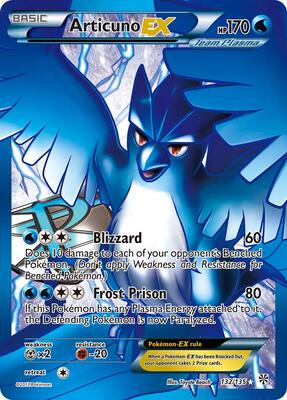 Articuno EX (Team Plasma) (132 Full Art) card from Plasma Storm