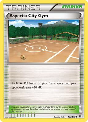 Aspertia City Gym card from Boundaries Crossed