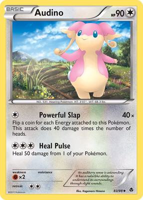 Audino card from Emerging Powers