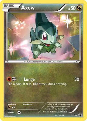 Axew (13) card from Dragon Vault