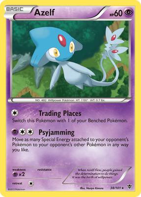 Azelf card from Plasma Blast