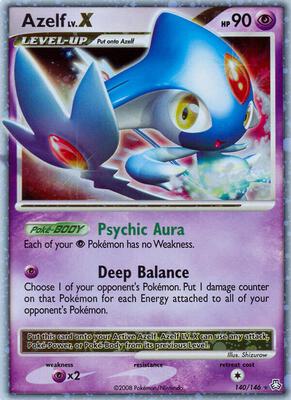 Azelf LV.X card from Legends Awakened