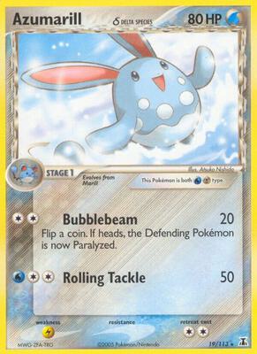 Azumarill (Delta Species) card from EX Delta Species