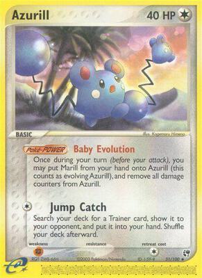 Azurill card from EX Sandstorm