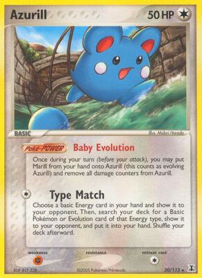 Azurill card from EX Delta Species
