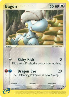 Bagon - 50/97 card from EX Dragon