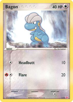 Bagon card from EX Trainer Kit 1: Latias & Latios