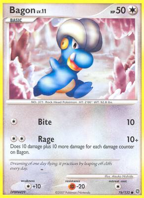 Bagon card from Secret Wonders