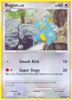 Bagon card from Arceus