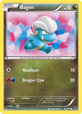 Bagon card from Plasma Blast