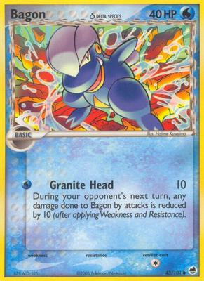 Bagon (Delta Species) card from EX Dragon Frontiers