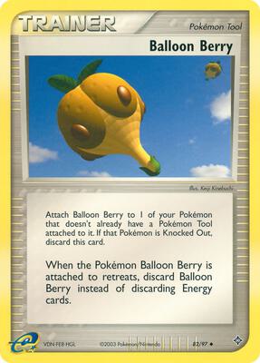 Balloon Berry card from EX Dragon