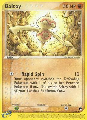 Baltoy card from EX Sandstorm