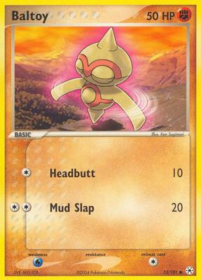 Baltoy - 53/101 card from EX Hidden Legends