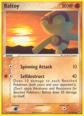 Baltoy card from EX Deoxys