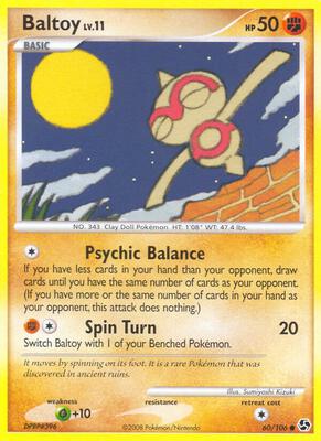 Baltoy card from Great Encounters