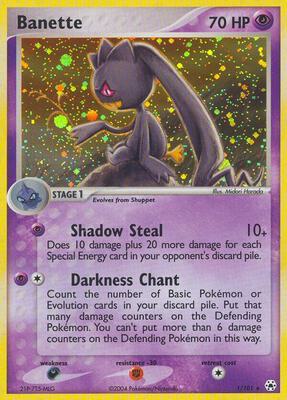 Banette card from EX Hidden Legends