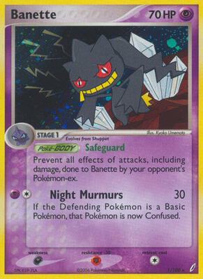 Banette card from EX Crystal Guardians