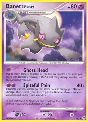 Banette card from Secret Wonders