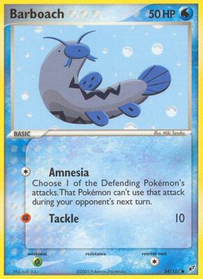 Barboach card from EX Deoxys
