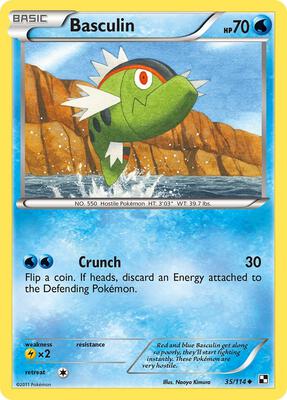 Basculin card from Black and White