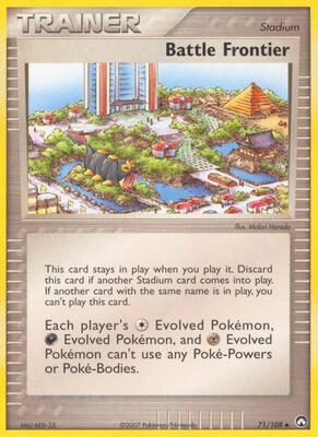 Battle Frontier card from EX Power Keepers