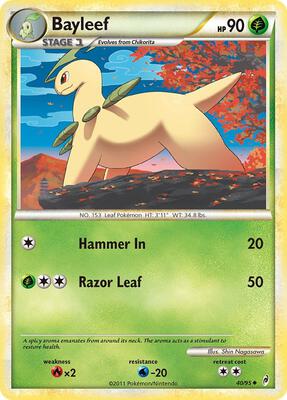 Bayleef card from Call of Legends