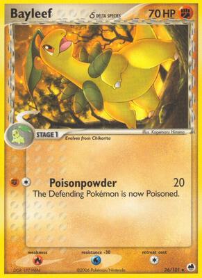 Bayleef (Delta Species) card from EX Dragon Frontiers