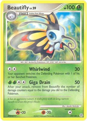 Beautifly card from Diamond and Pearl